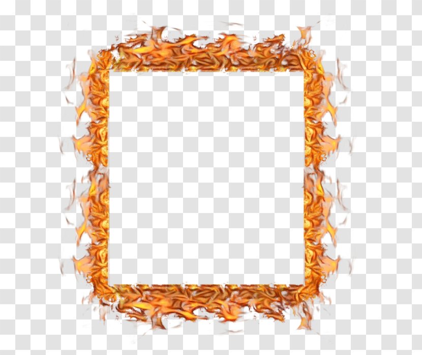 Picture Frame - Orange Transparent PNG