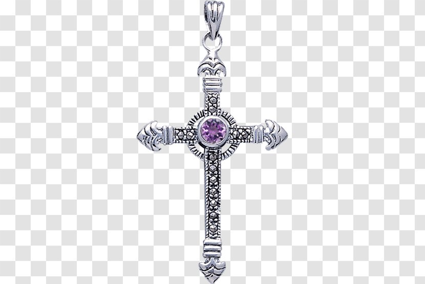 Cross Charms & Pendants Jewellery Gemstone Marcasite - Necklace Transparent PNG