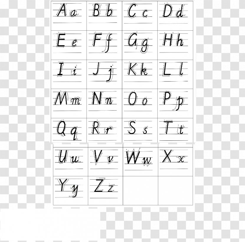 English Alphabet Letter Case Cursive - Flower - Word Transparent PNG