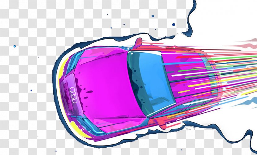 Car Purple - Product Design - Painted Cars Transparent PNG