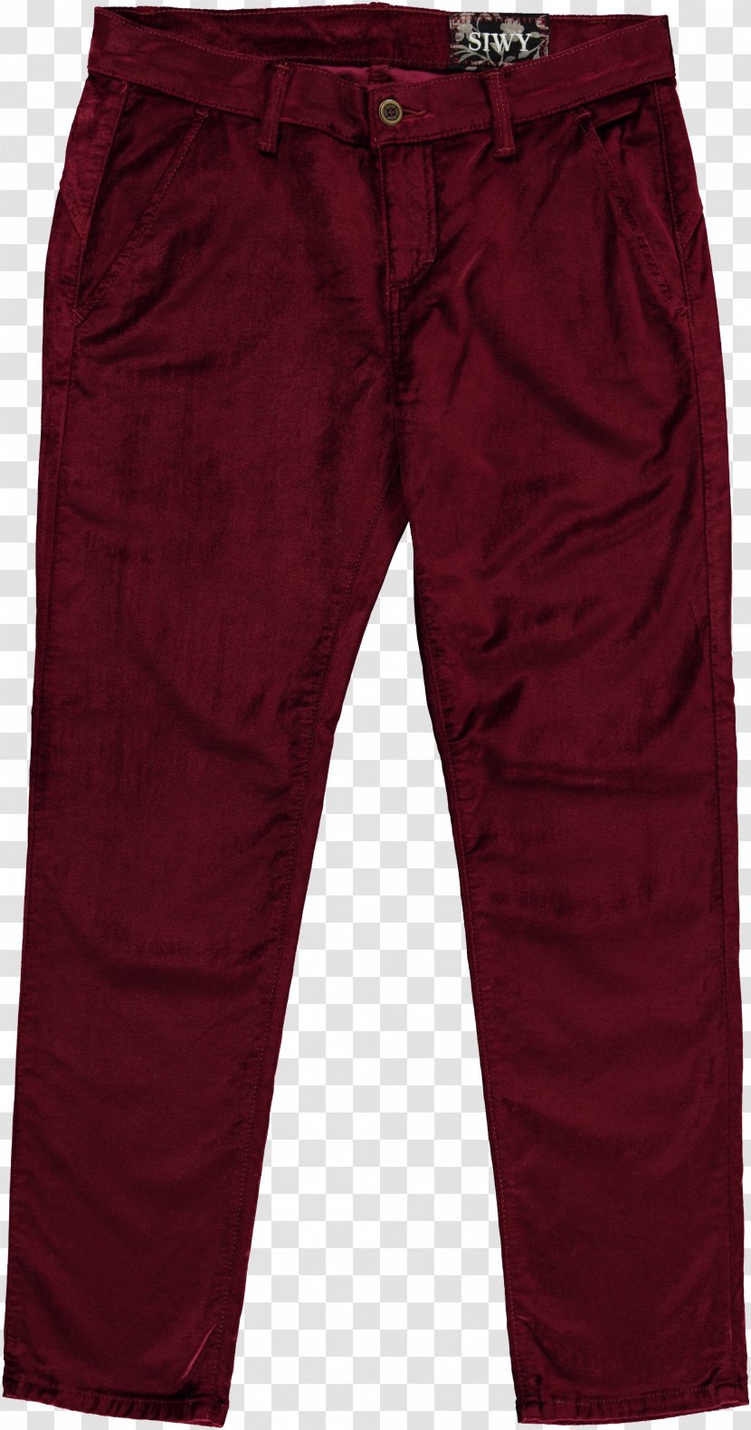 Maroon Jeans Pants Transparent PNG