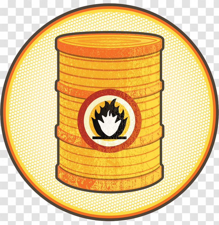Dangerous Goods Waste Combustibility And Flammability - Orange - Flammable Explosive Mark Transparent PNG