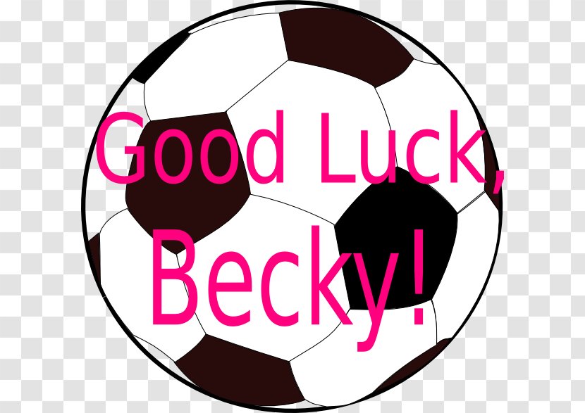Football Sport Clip Art - Pink - Good Luck And Happiness To You Transparent PNG