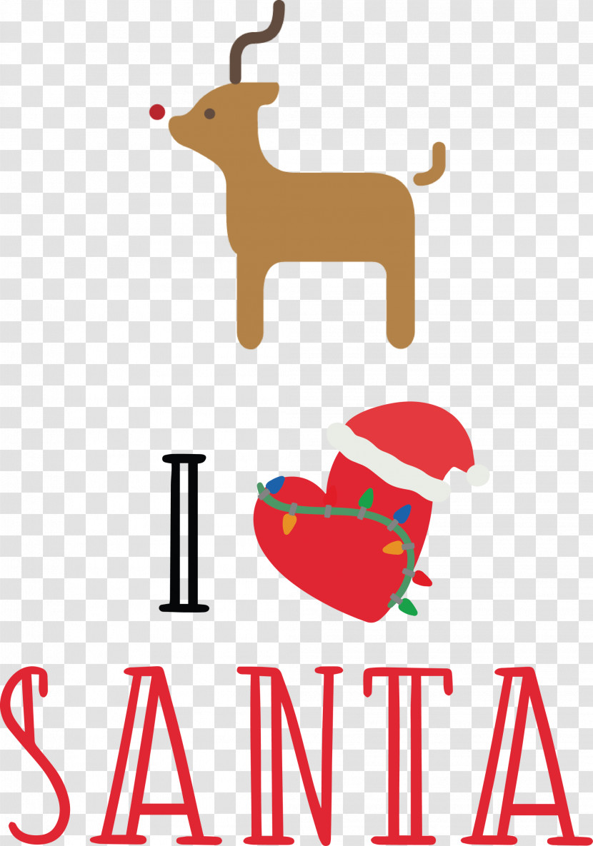 I Love Santa Santa Christmas Transparent PNG