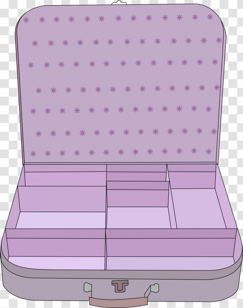Suitcase Baggage Clip Art - Purple Makeup Box Transparent PNG