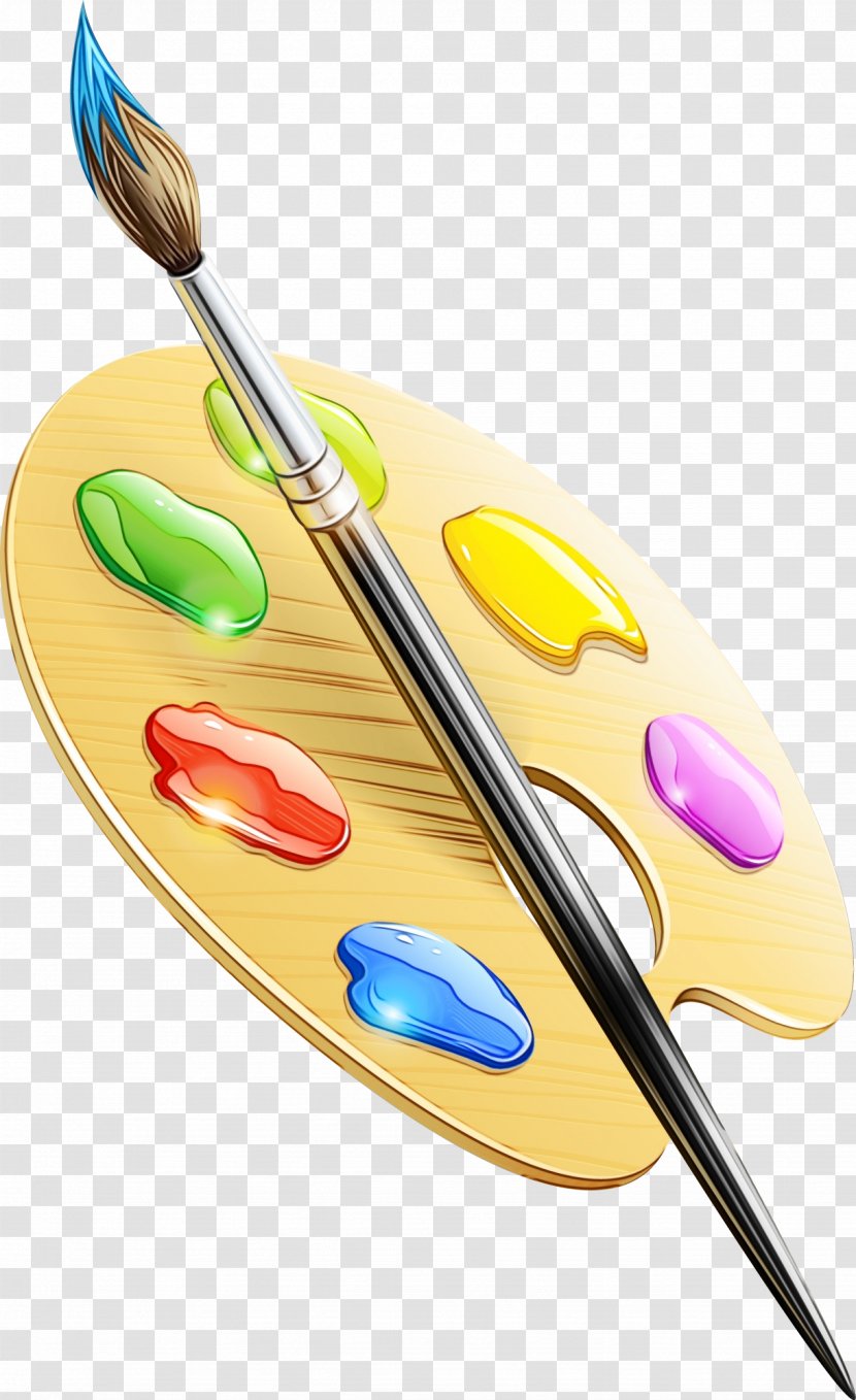 Paint Brush Cartoon - Tool - Watercolor Transparent PNG
