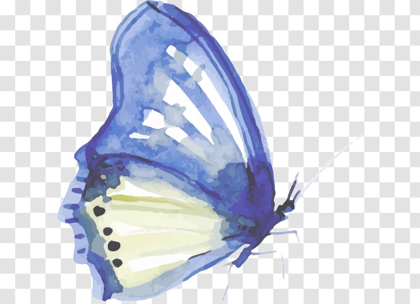 Butterfly Paper Watercolor Painting Ink Transparent PNG