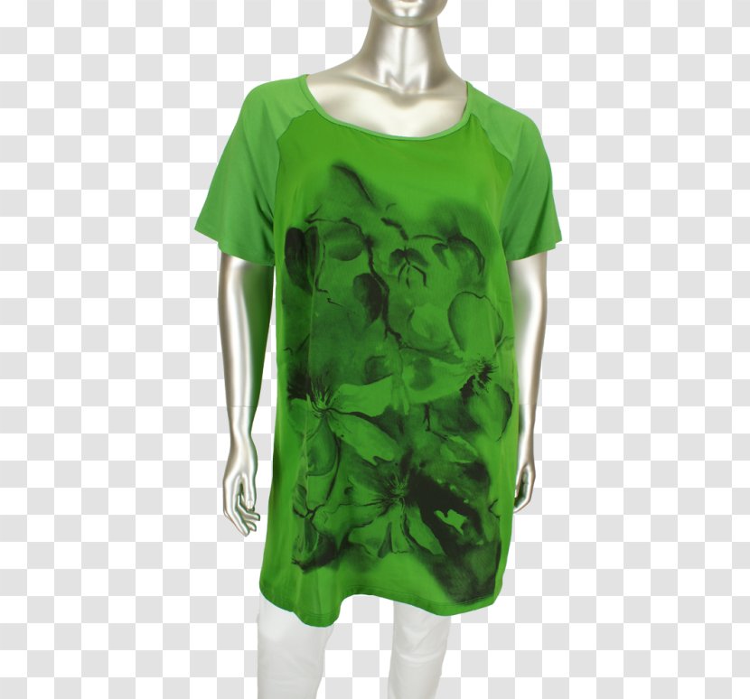 T-shirt Green Sleeve Neck - T Shirt Transparent PNG