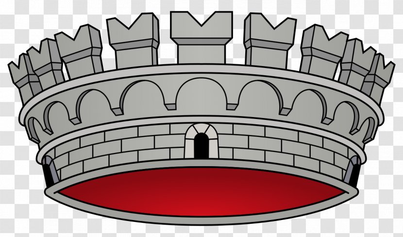 Coat Of Arms Castle Crown Clip Art - Mural - Corona Transparent PNG