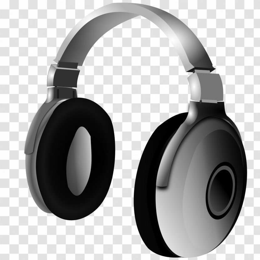Headphones Microphone Headset Clip Art - Electronic Device - Vector Transparent PNG