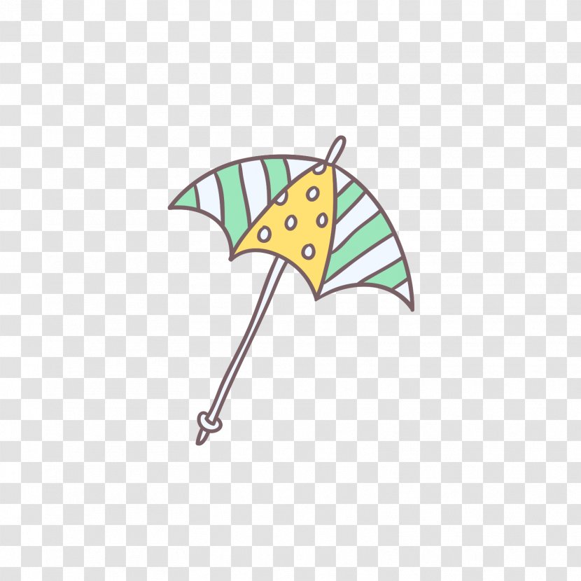 Green - Designer - Yellow Umbrella Transparent PNG