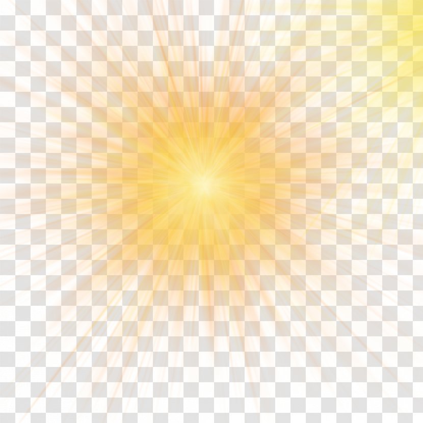 Sunlight Sky Yellow Pattern - Light Effect Of Car Transparent PNG