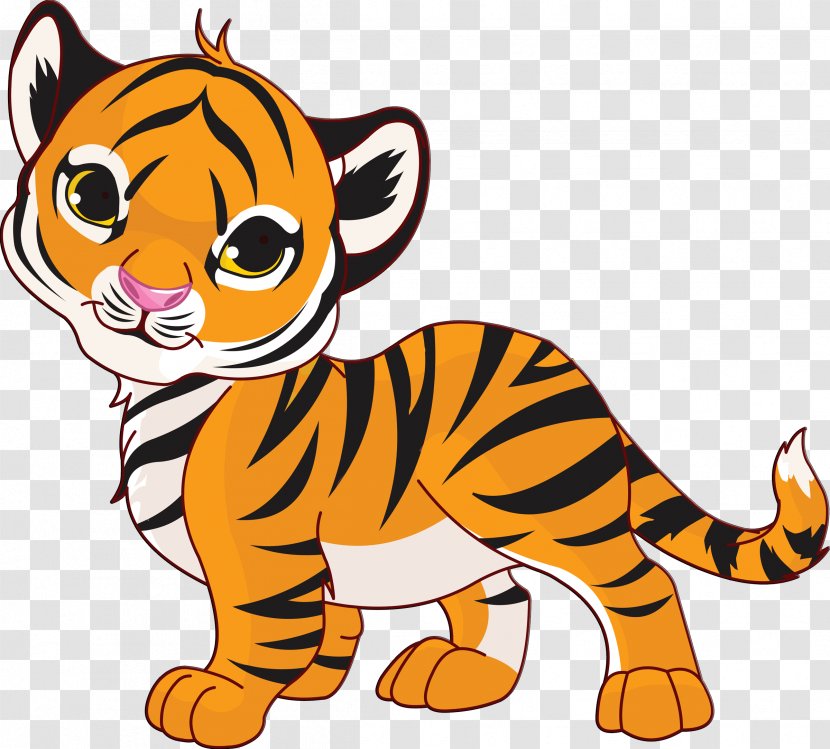 Baby Tigers Felidae Clip Art - Cat Like Mammal - Animals Transparent PNG