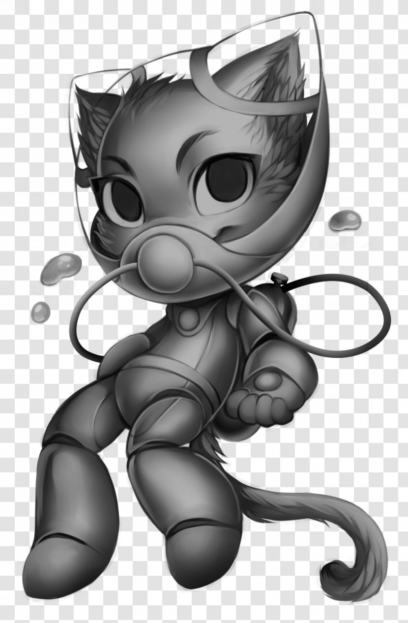 Whiskers Big Cat Costume Felidae - Underwater Diving - Clipart Transparent PNG