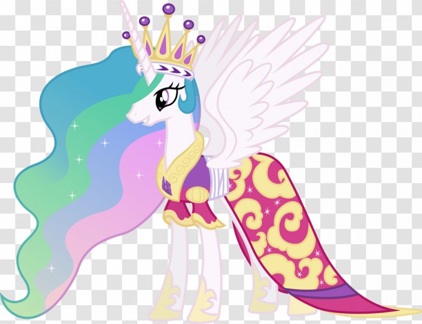 Princess Celestia Luna Pony Rarity Rainbow Dash - Cartoon - Dress Transparent PNG