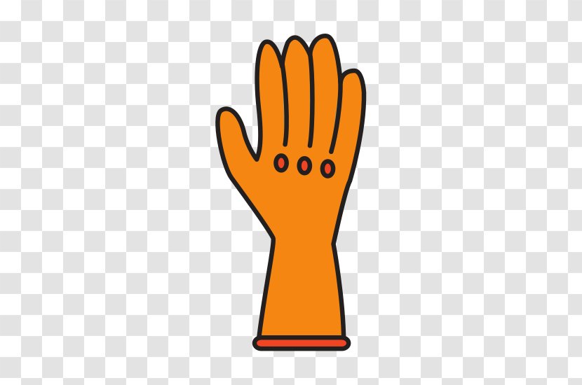 Clip Art Thumb Line Glove Safety - Gesture Transparent PNG