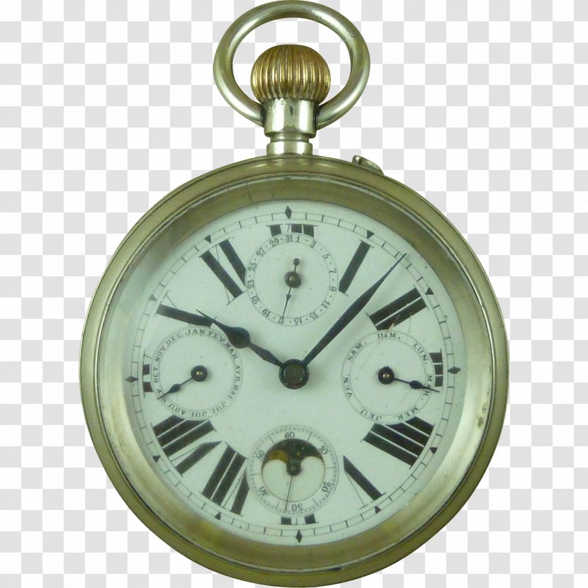 Clock Pocket Watch Silver Transparent PNG