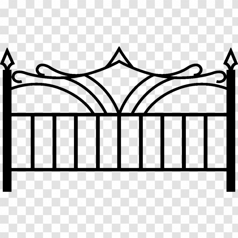 Headboard Wrought Iron Bed Wall Decal Transparent PNG