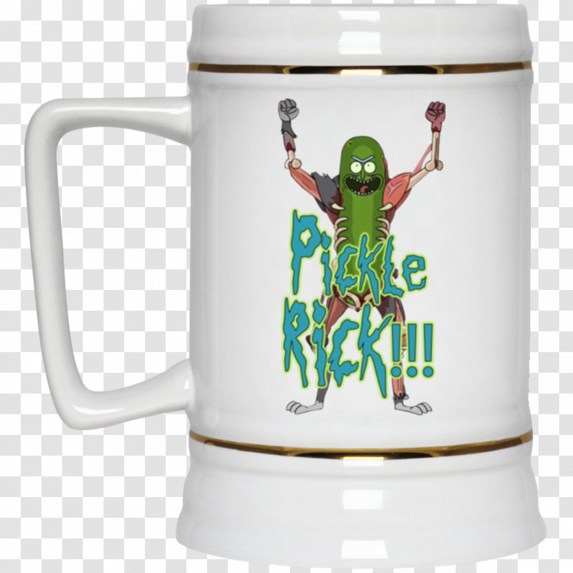 Mug Beer Stein YouTube Pickle Rick - Kettle Transparent PNG
