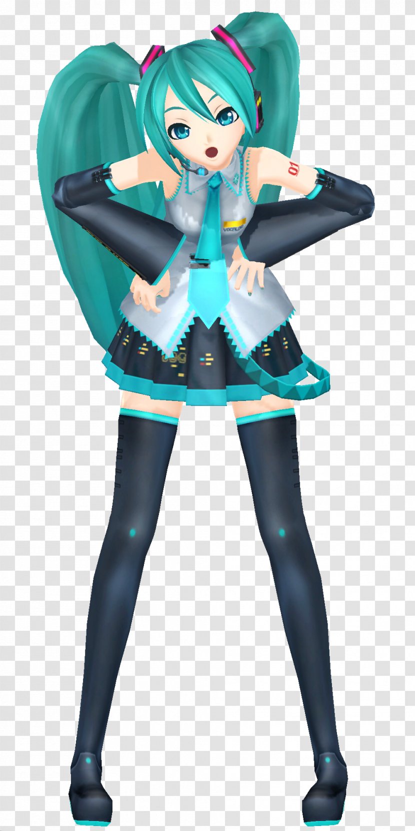 Hatsune Miku: Project DIVA F 2nd Diva X Mirai DX - Silhouette - Miku Transparent PNG