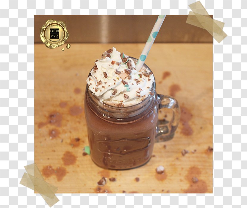 Milkshake Cream Hot Chocolate Molecular Gastronomy Recipe - Pudding - Chocolat Transparent PNG