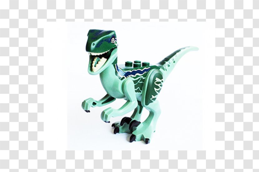 Velociraptor Lego Jurassic World Minifigure Blue - Green - Toy Transparent PNG