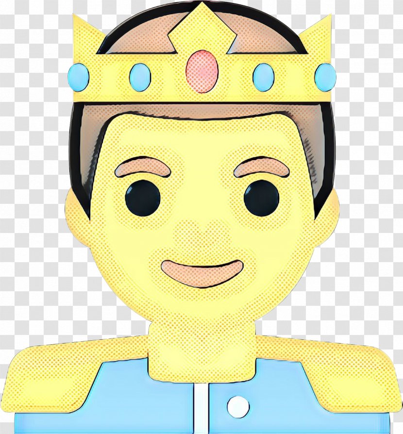 Cartoon Yellow Clip Art Head Cheek - Happy Smile Transparent PNG