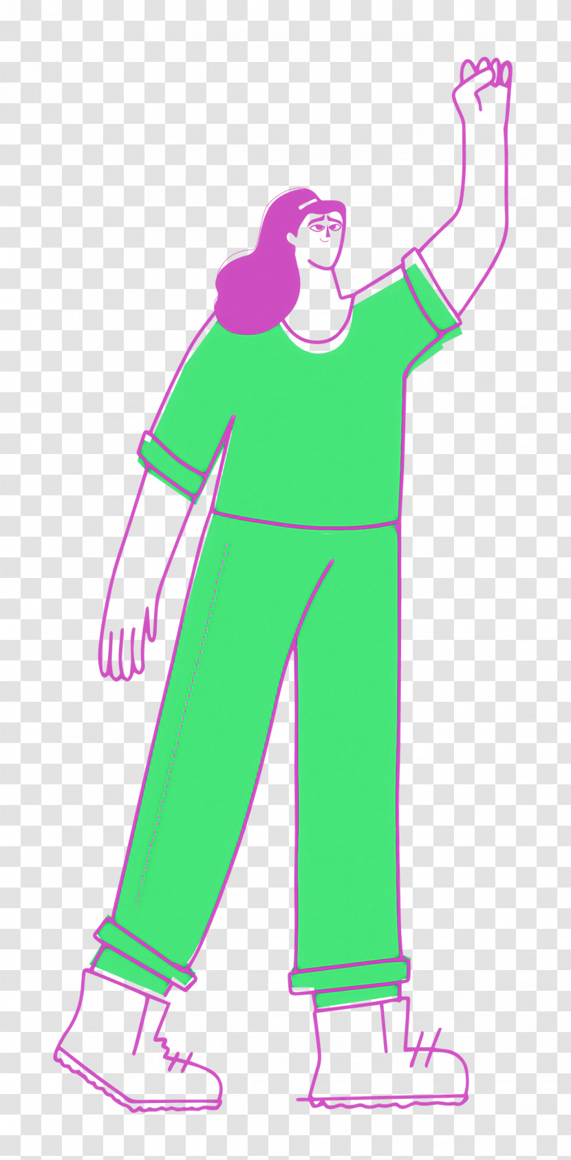 Girl Standing Transparent PNG