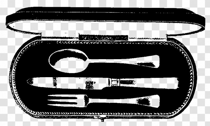 Knife Spoon Fork Cutlery Table - Black And White Transparent PNG