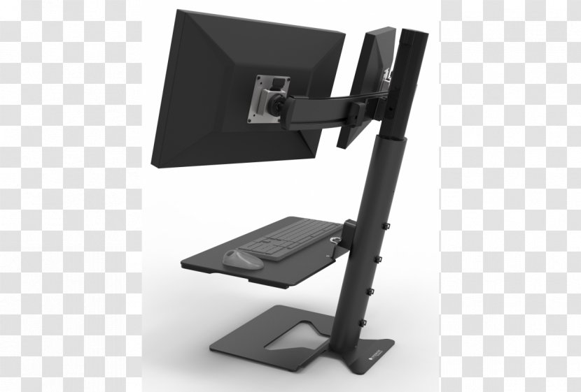 Sit-stand Desk Computer Monitors Multi-monitor Monitor Mount - Human Factors And Ergonomics - Sitstand Transparent PNG