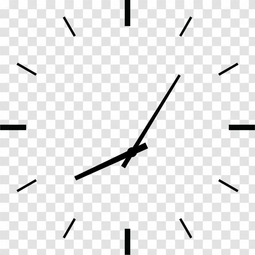Clock Aiguille - Black And White - Scale Transparent PNG