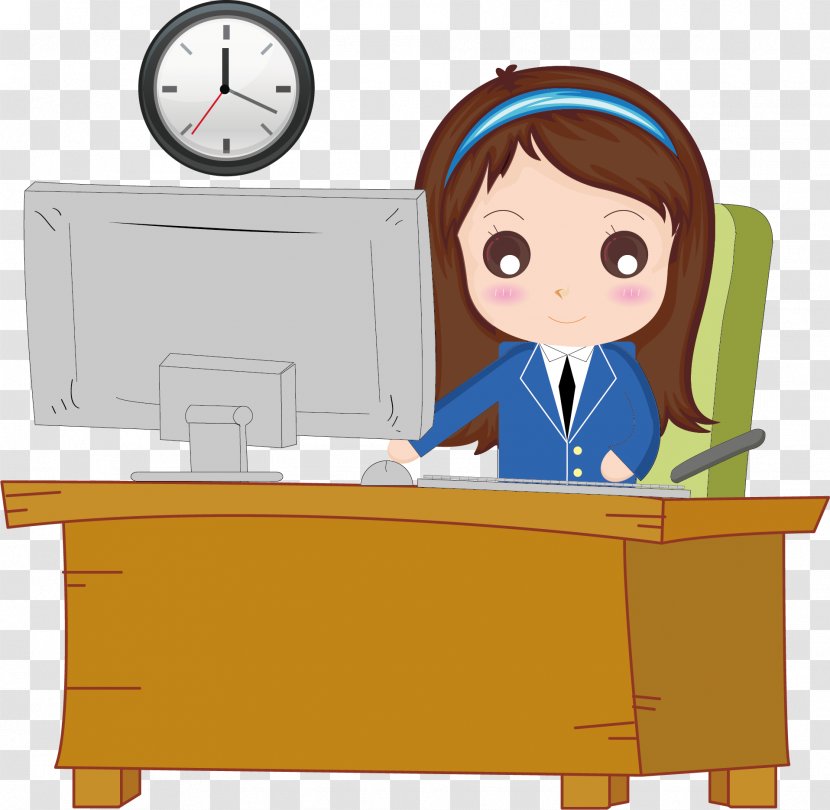 Office Cartoon U0e01u0e32u0e23u0e4cu0e15u0e39u0e19u0e0du0e35u0e48u0e1bu0e38u0e48u0e19 - Work Elements Transparent PNG
