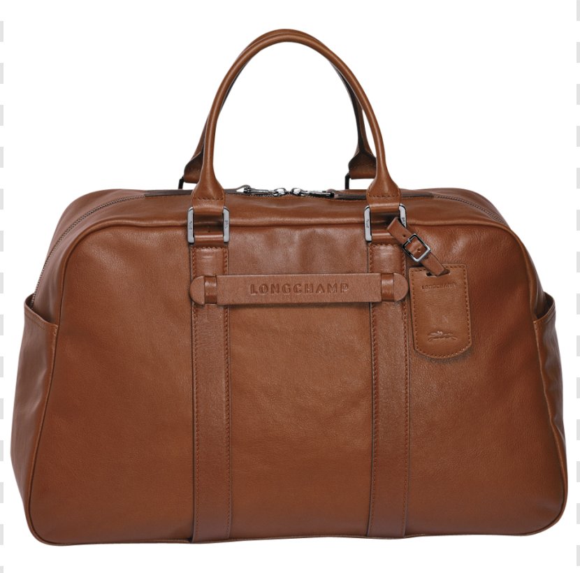 Longchamp Handbag Leather Tote Bag - Caramel Color Transparent PNG