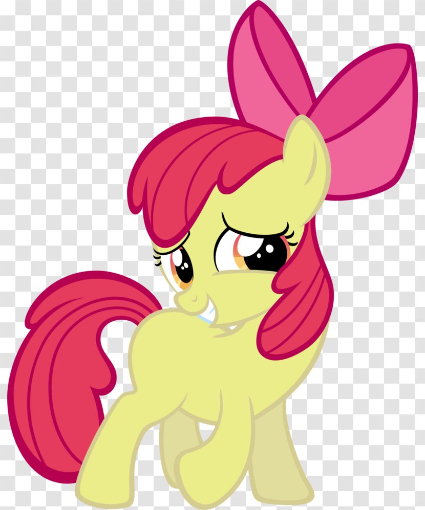 Apple Bloom Pony Art Rarity Derpy Hooves - Tree - Heart Transparent PNG