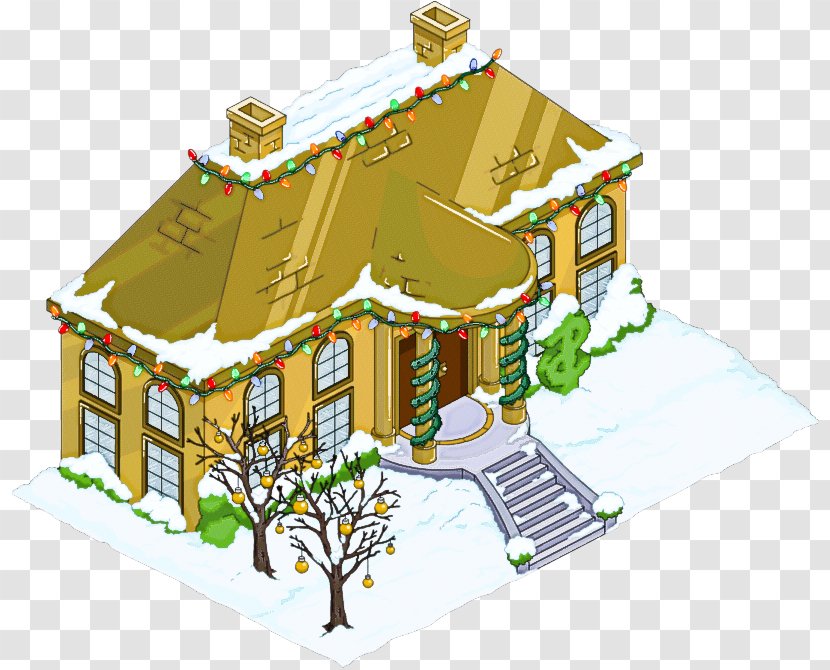 Gingerbread House Architecture Home - Building Roof Transparent PNG
