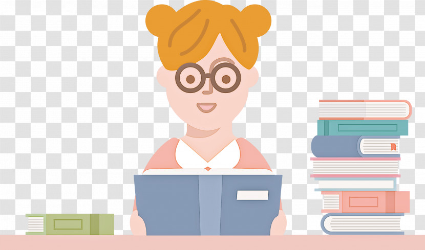 Teacher Reading Book Transparent PNG