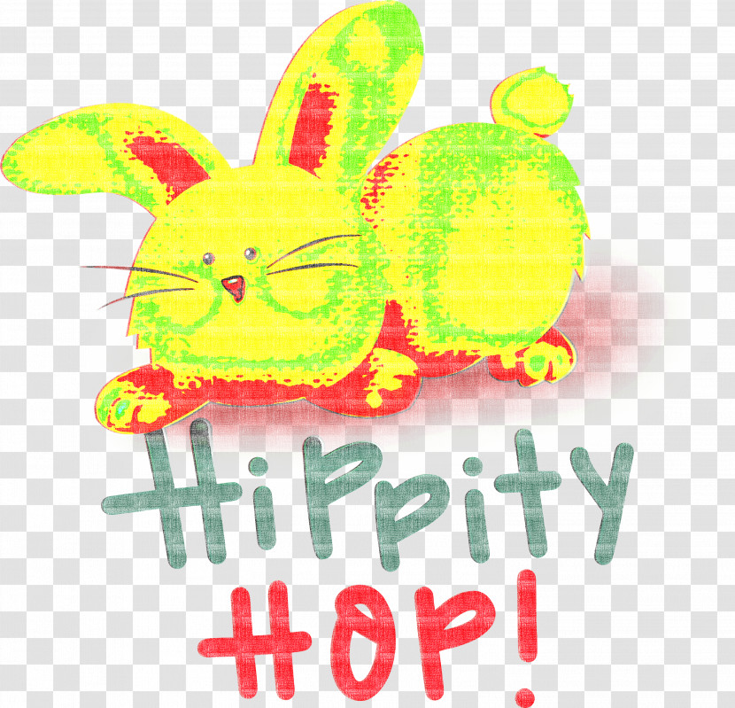 Happy Easter Hippity Hop Transparent PNG