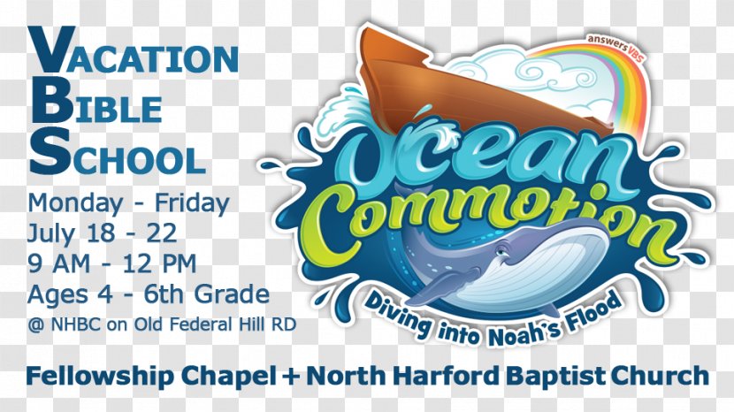 Commotion In The Ocean Vacation Bible School Child Genesis Flood Narrative - Text Transparent PNG