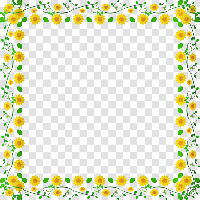 Flower Background Frame - Digital Distribution - Rectangle Picture Transparent PNG