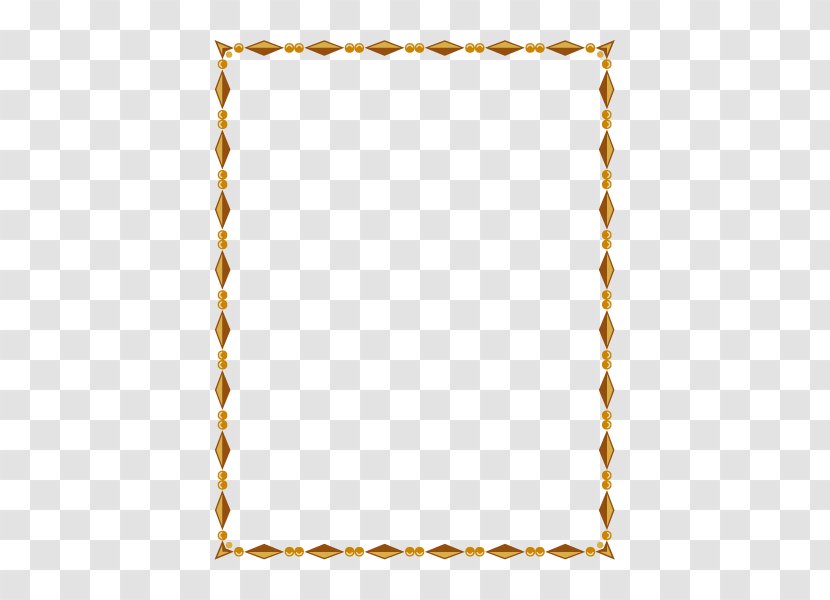 Text Pattern - Transliteration - Classical Gold Frame Transparent PNG