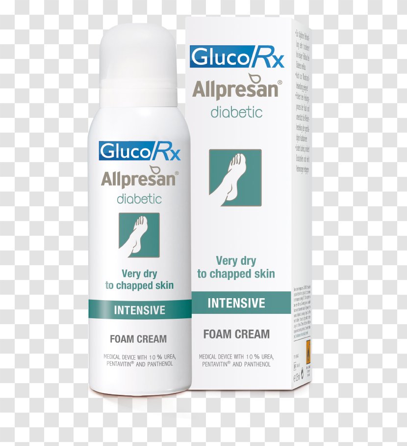 Diabetic Foot Diabetes Mellitus Cream Allpresan INTENSIV Schaum-Creme Health - Medical Device Transparent PNG