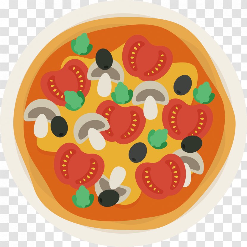 Breakfast Salad Euclidean Vector - Olive Oil - Hand-painted Delicious Pizza Transparent PNG