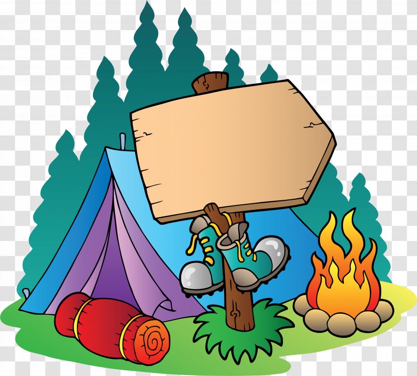 Camping Campsite Campfire Clip Art - Tent Transparent PNG