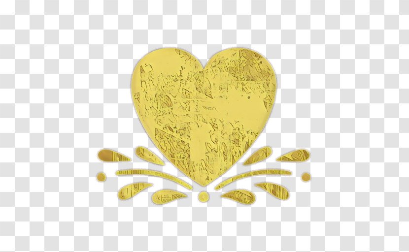 Yellow Heart Leaf Love - Logo Metal Transparent PNG