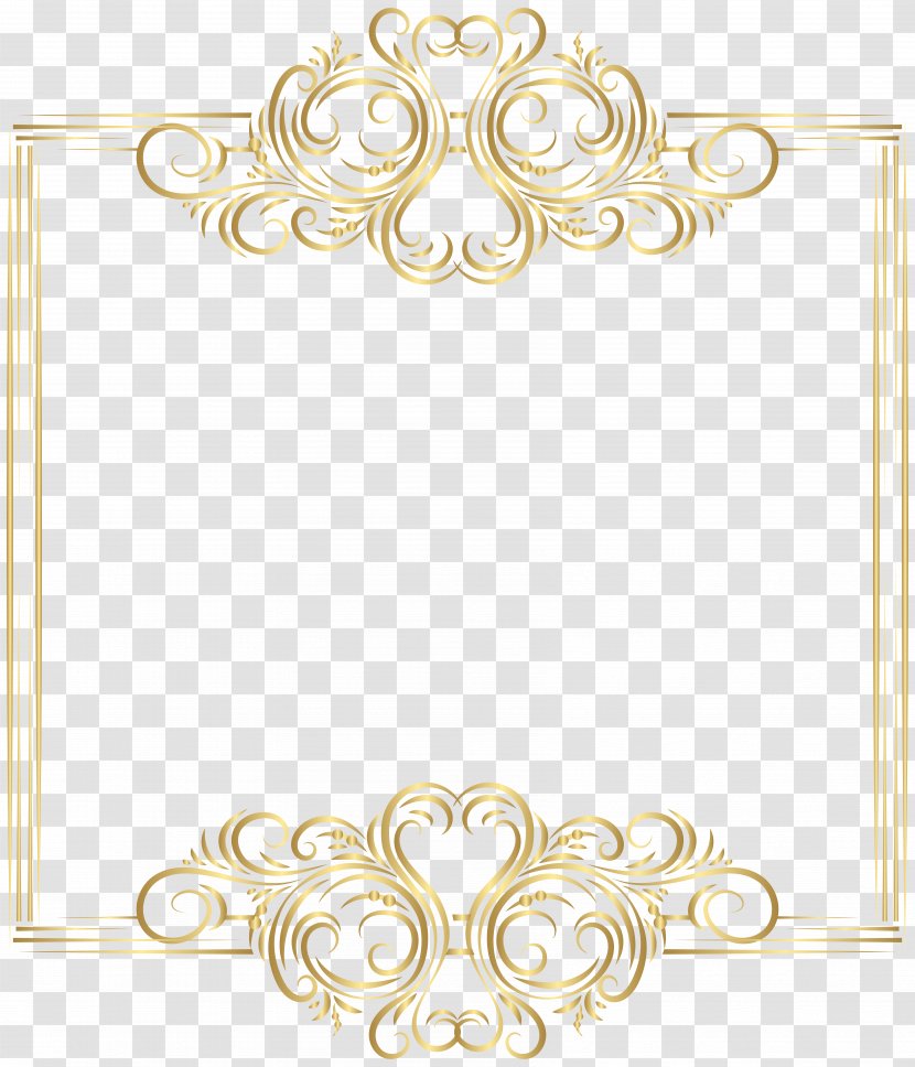 Gold Clip Art - Ornament - Border Frame Transparent PNG