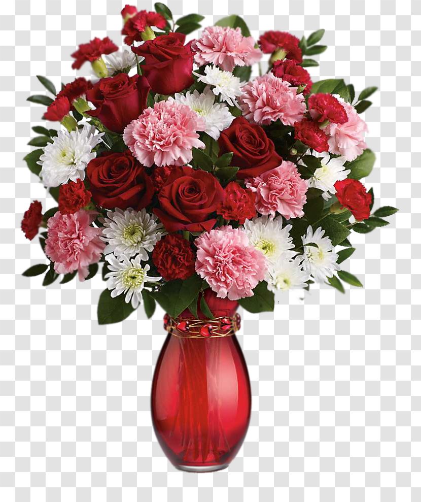Valentine's Day Floristry Flower Bouquet Gift - Valentine S - Of Flowers Transparent PNG
