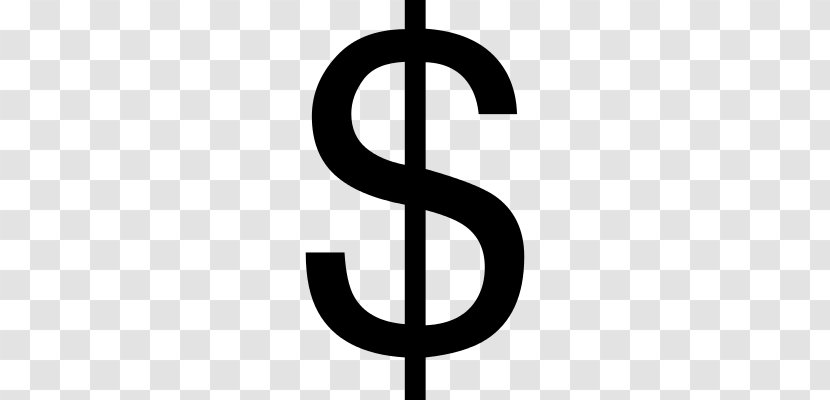 Currency Symbol Dollar Sign United States Money - Text Transparent PNG
