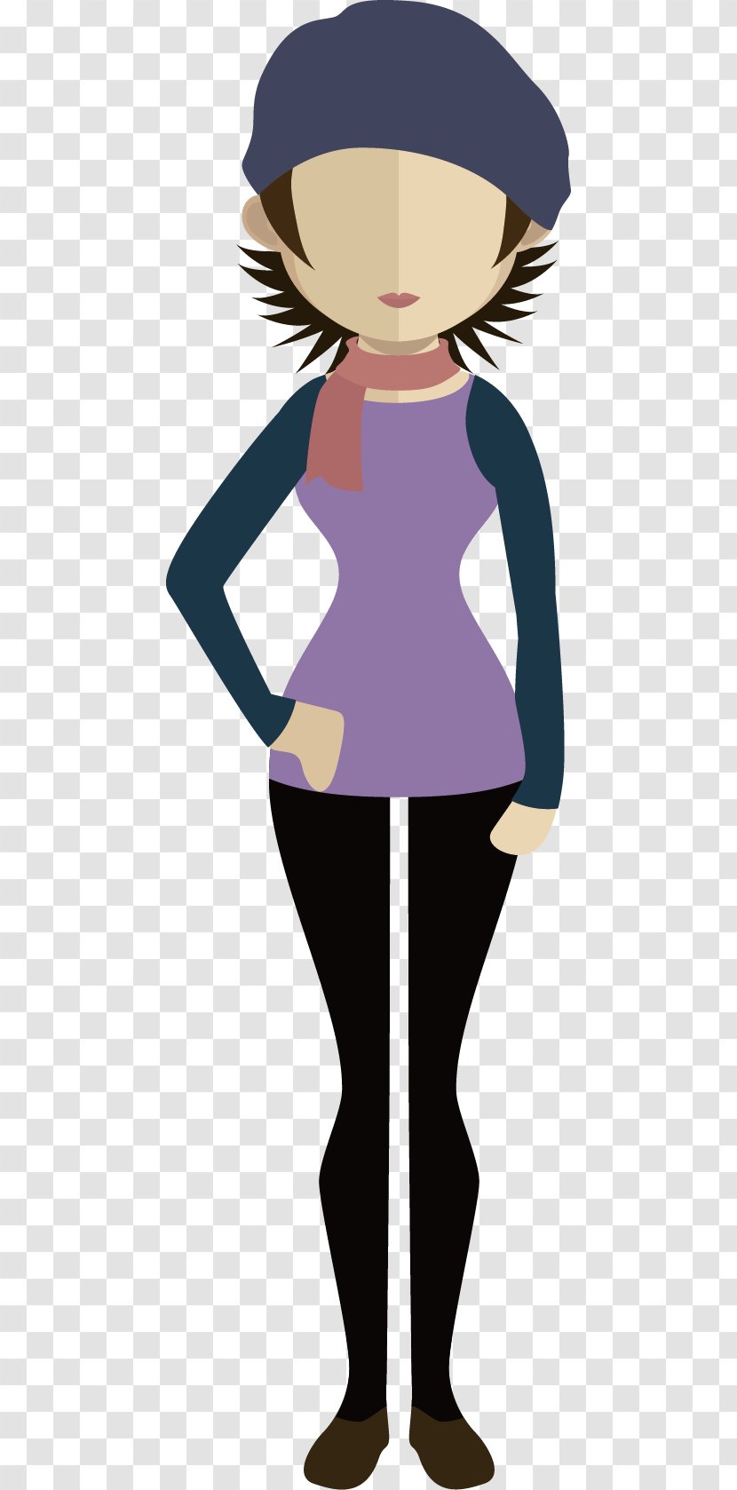 Drawing - Tree - Female Fashion Field Transparent PNG
