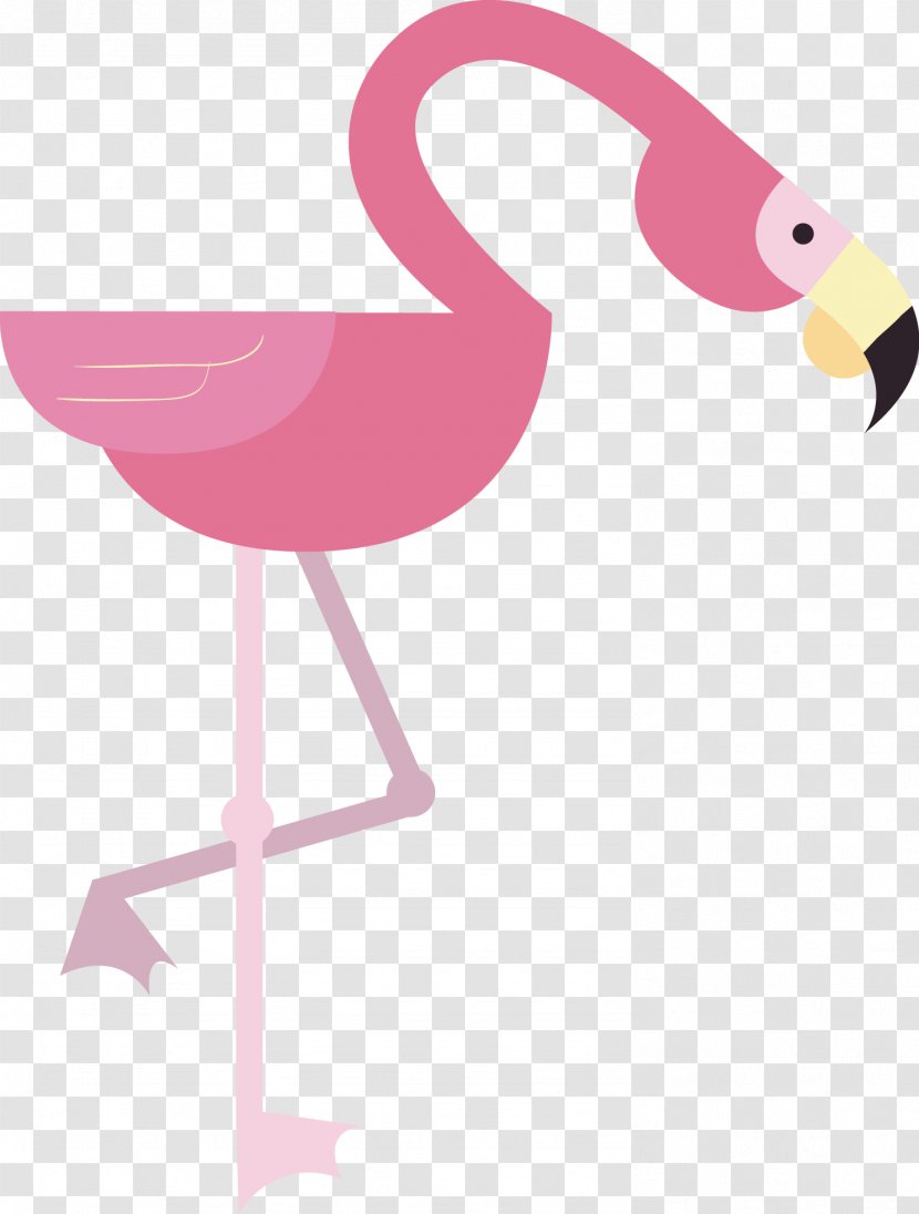 Flamingo Cartoon Drawing Animation - Poster - Style Flamingos Transparent PNG
