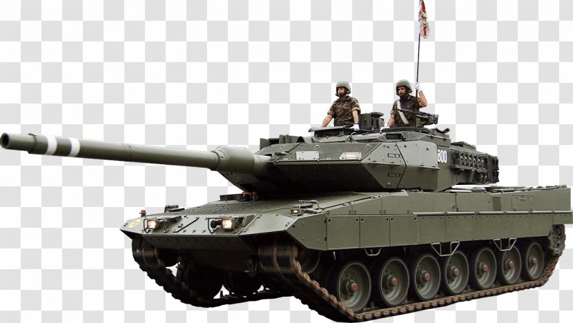 Churchill Tank Self-propelled Artillery Gun Turret Leopard 2E - Vehicle - Image Armored Transparent PNG